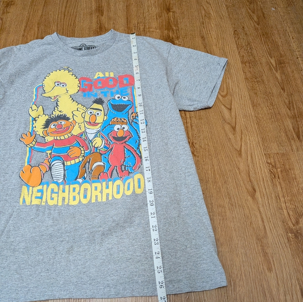 MAD Engine Sesame Street Graphic Tee Shirt Size Large Retro Cartoon Tee - Picture 5 of 6